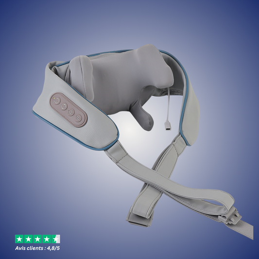 Masseur Cervical Chauffant – Soulagez Vos Tensions en 10 Min/Jour Coussea