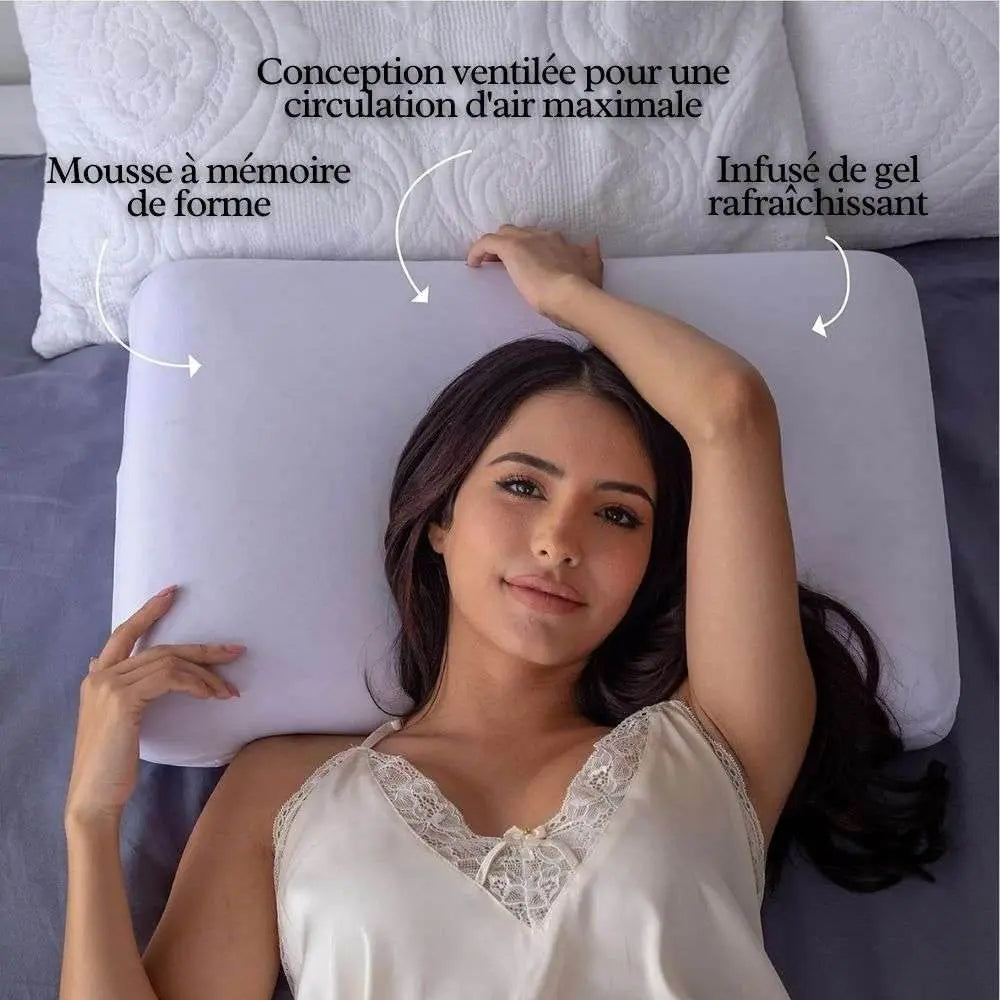 Oreiller Orthopédique Lavande - Coussea