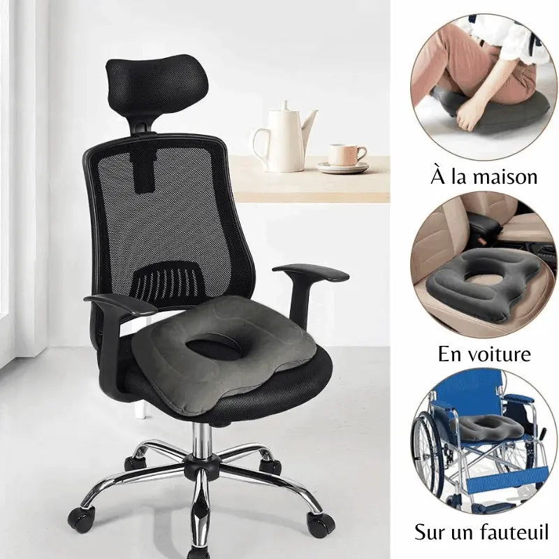 Coussin Hémorroïdes Gonflable Pour Le Voyage - Coussea