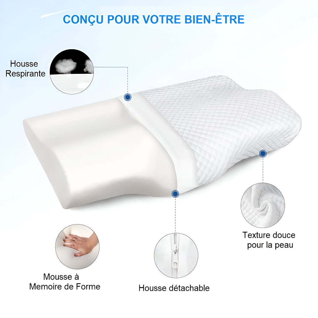 Coussin Orthopédique Cervicales - Coussea