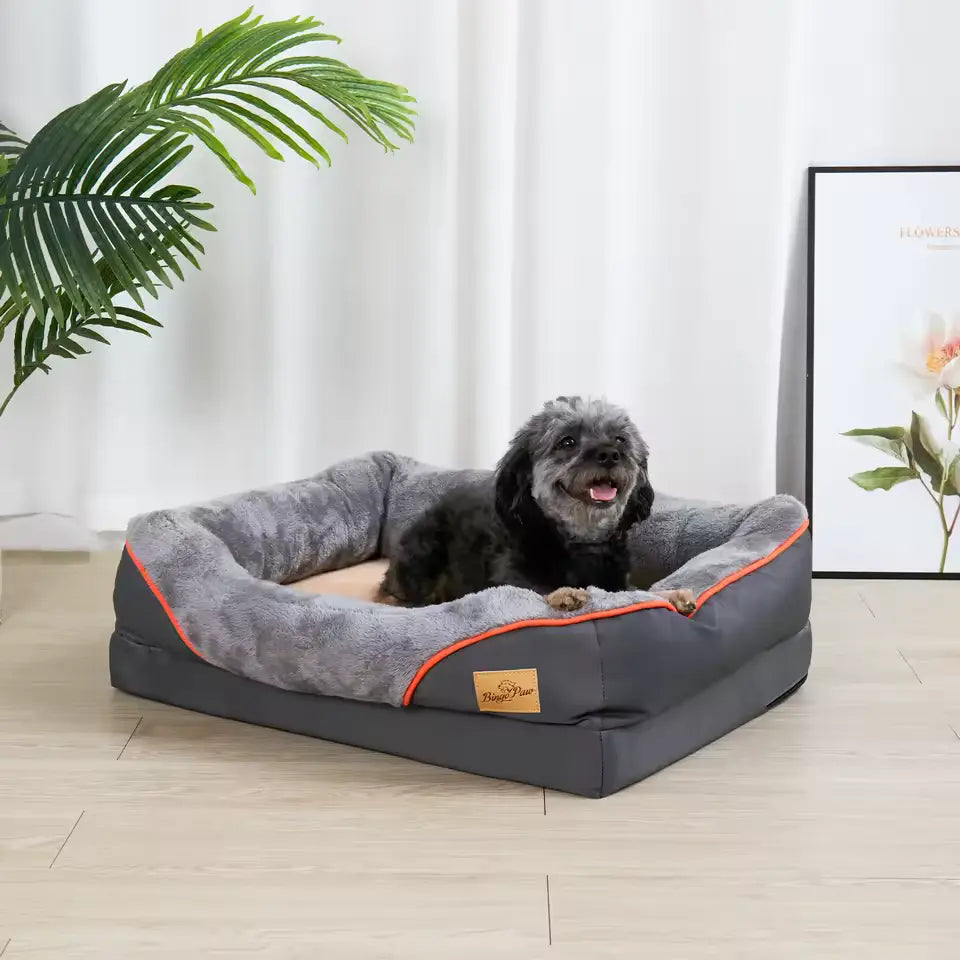 Lit En Mousse Orthopédique Pour Chien | Sérénité Royale - Coussea