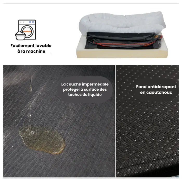 Lit En Mousse Orthopédique Pour Chien | Sérénité Royale - Coussea