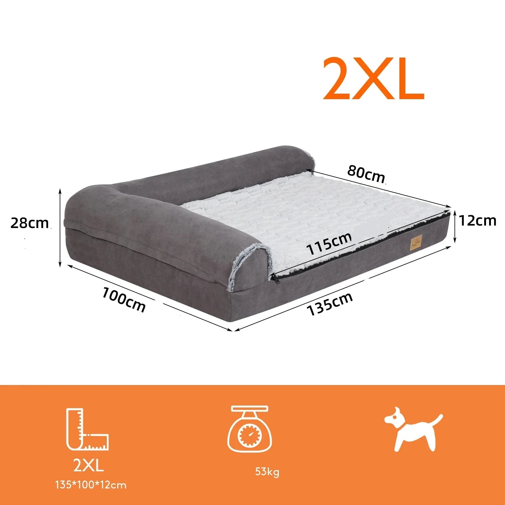 Traversin Orthopédique Pour Chien - Coussea