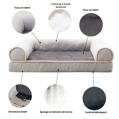 Lit Xxl À Mémoire De Forme Pour Chien - Coussea